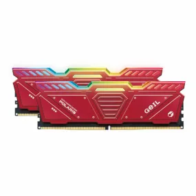 Geil Polaris Rgb 32B Kit(2X16Gb) 5200Mhz Ddr5 Desktop Gaming Memory-Red