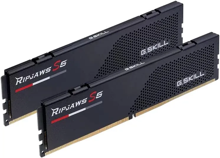 G.SKILL 64GB Kit (2x32GB) Ripjaws S5 Black F5-6800J3445G32GX2-RS5K DDR5 6800MHz Memory