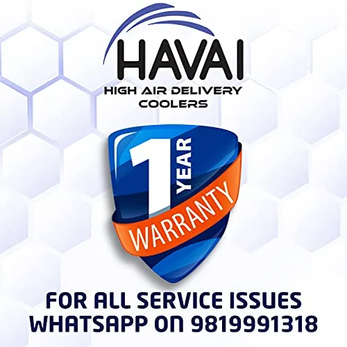 HAVAI Opal Tower Air Cooler - 20L, White and Dark Grey