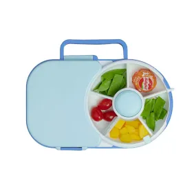 Lunchbox with Detachable Snack Spinner - Blueberry Blue