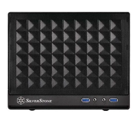 SilverStone Technology Ultra Compact Mini-ITX Computer Case with Mesh Front Panel Black (SST-SG13B)