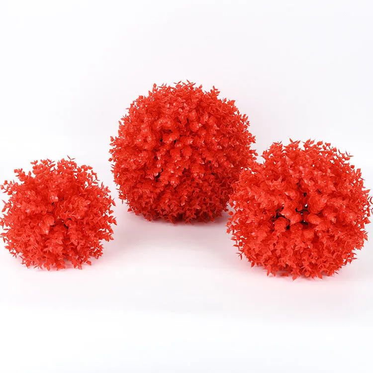 Simulated Grass Ball Milan Grass Ball Eucalyptus Plant Ball Plastic Grass Court Ceiling Decoration