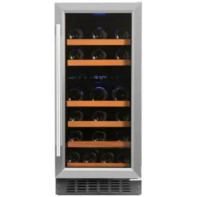 Smith and Hanks 32 Bottle Dual Zone Wine Cooler, Stainless Steel Door Trim - RW88DR