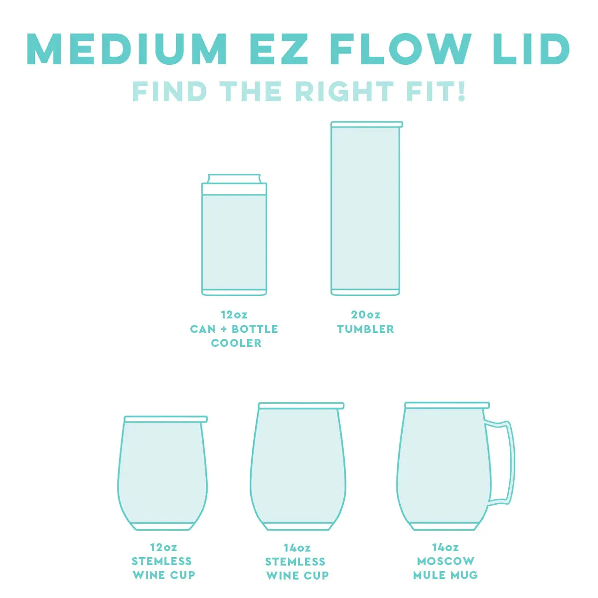 Swig Clear EZ Flow Lid (Medium)